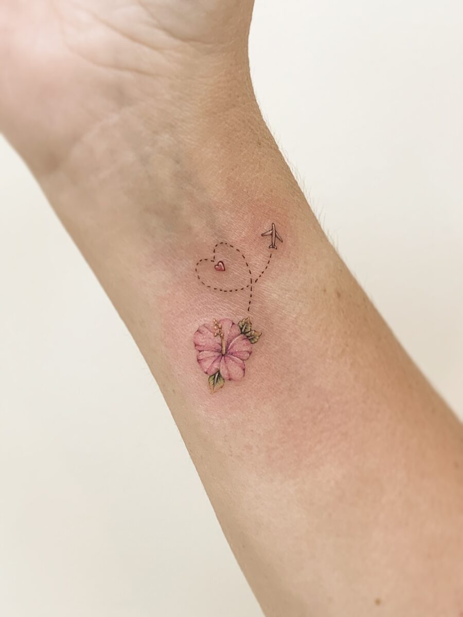 Delicate floral tattoo with charming details Tattoo on skin