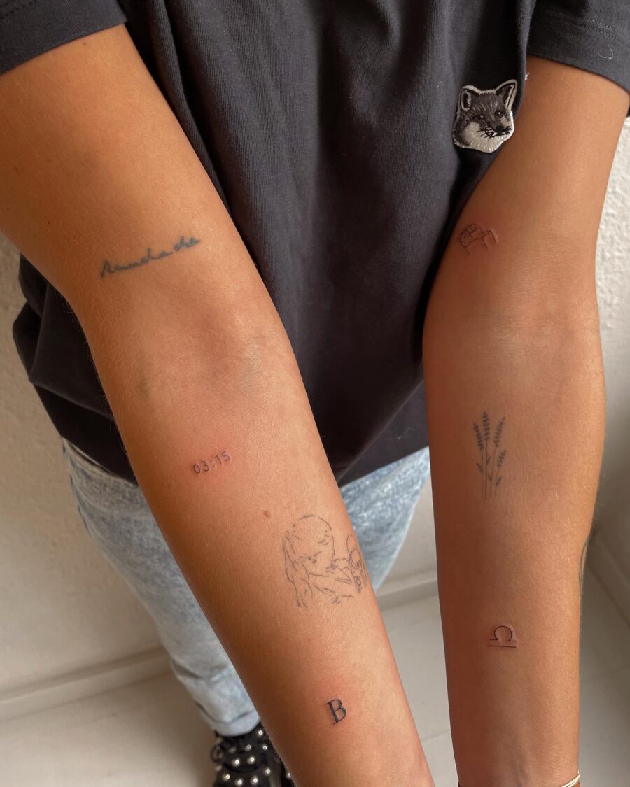 Minimalist Dainty Tattoos on Delicate Skin Tattoo on skin