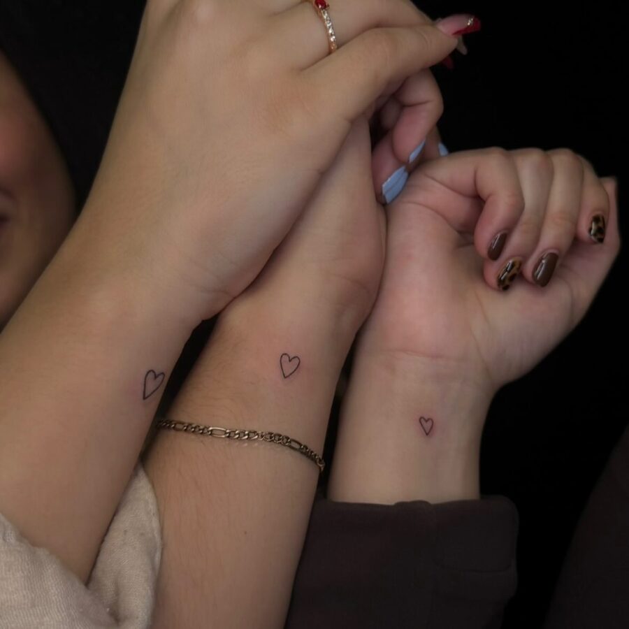 Minimalist heart tattoos for a unique bond Tattoo on skin