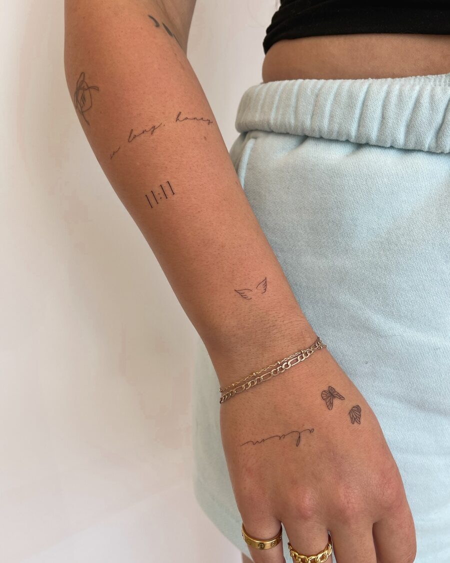 Stylish and Subtle Dainty Tattoo Collection Tattoo on skin