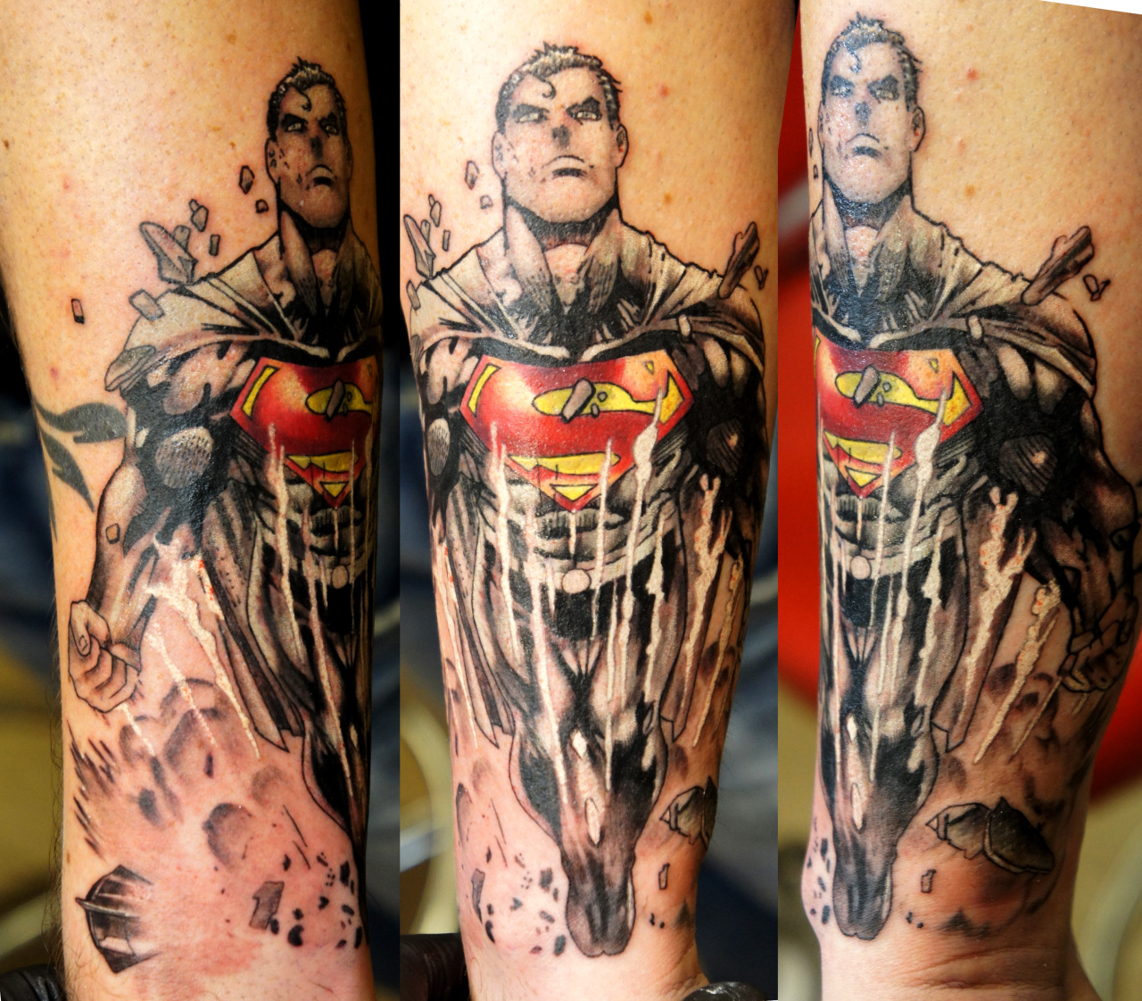 Cool Flying Superman Tattoos Design Dc Comic Tattoos Tattoo on skin