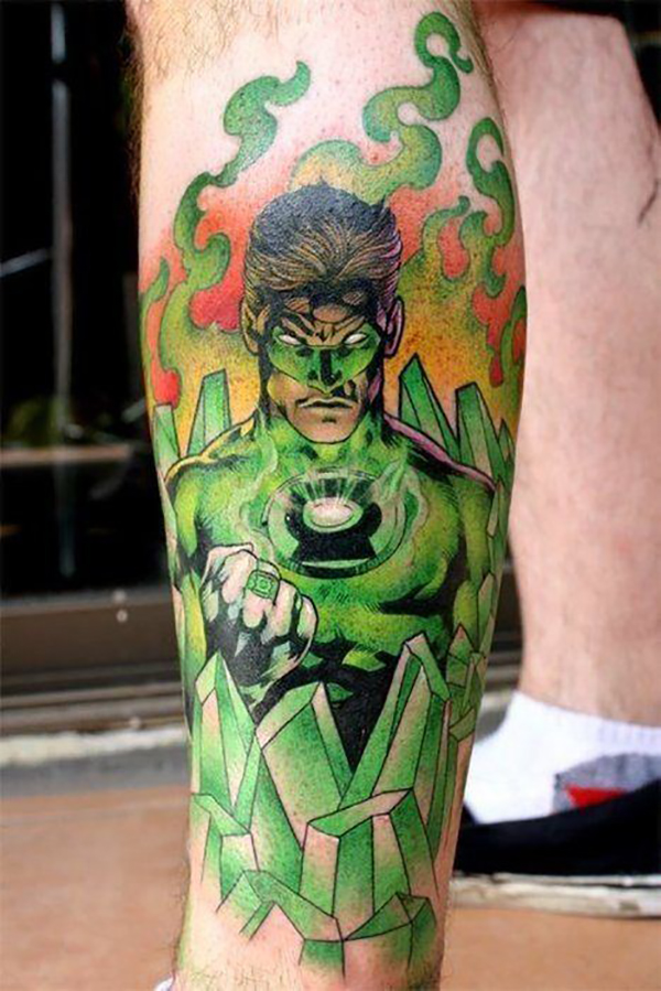 Dc Comics Large Green Lantern Tattoo Idea Tattoo on skin