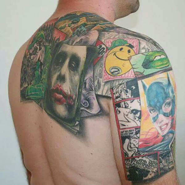 DC Comics Mega Fan Tattoo Design Tattoo on skin