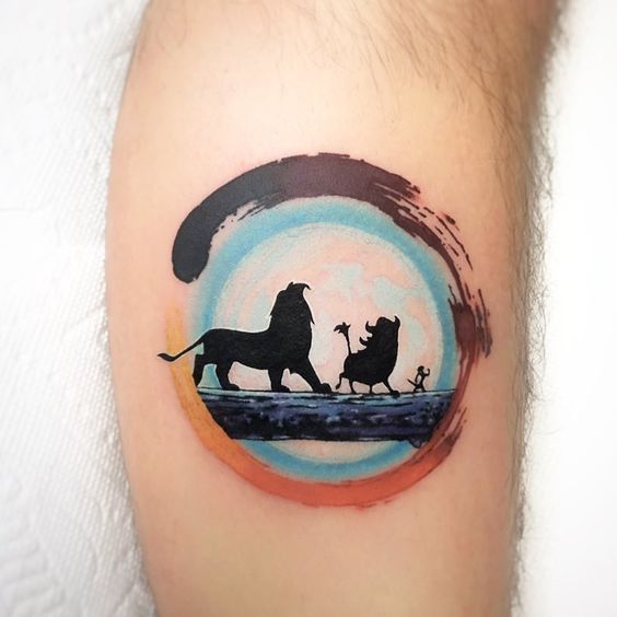 Hakuna Matata With Your Favorites , Simba, Timon, and Pumba! Tattoo disney tattoos