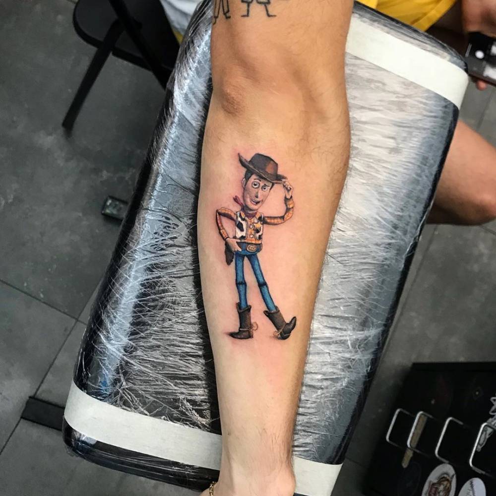 Sheriff Woody Disney Tattoo for the Toy Story and Disney Characters Lovers Tattoo Ideas disney tattoos