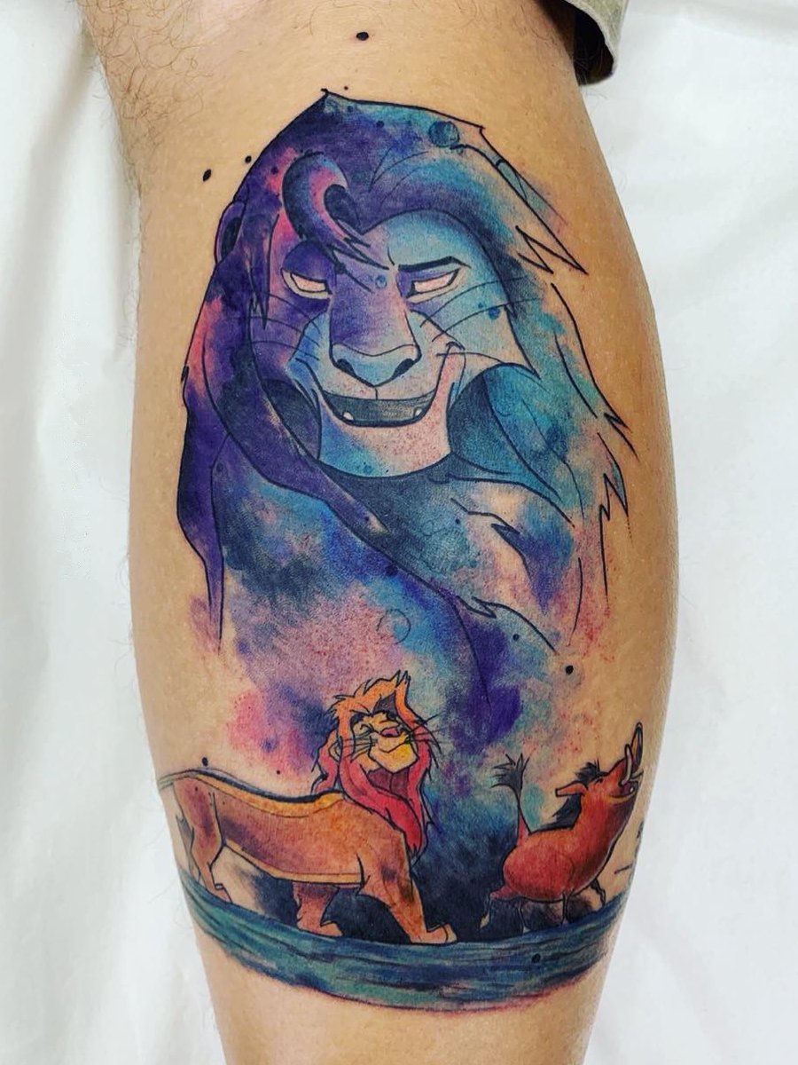 Multi Shades of Mufasa Design Tattoo for Multidiscipline Lion King Lovers Disney Tattoo Ideas Tattoo on skin