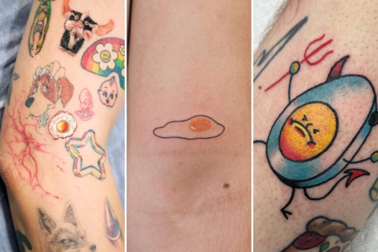 35+ Egg Tattoo Ideas Hatching Creative Symbolism and Quirky Ink Featured 3-Panel Lookbook Collage