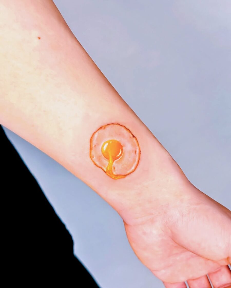 Unique Egg Tattoo for Creative Expression Tattoo on skin