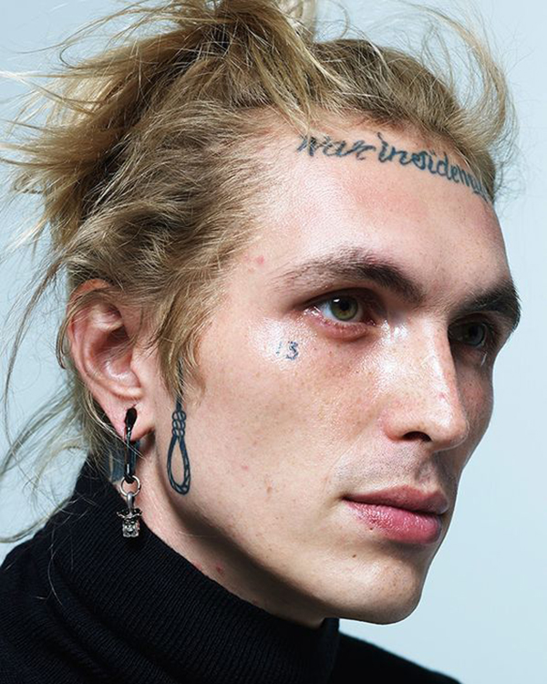 Hangers Noose War Inside Face Tattoos Tattoo on skin