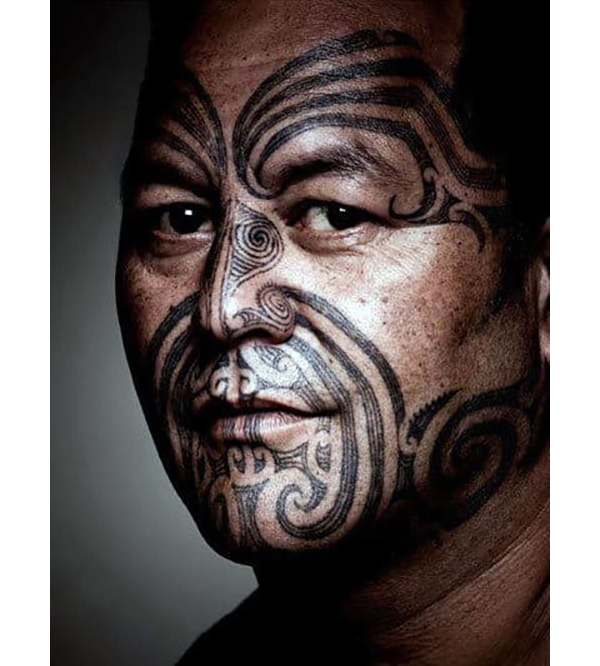 Samoan Tribal Face Tattoos Tattoo on skin