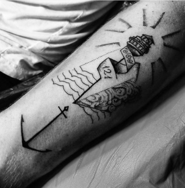 121 Faith Believers Anchor Faith Tattoo Tattoo on skin