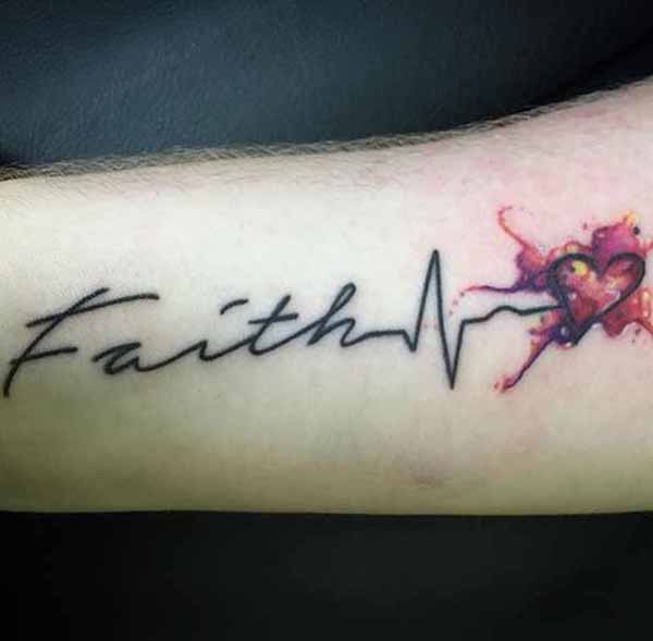 Faith Starts In The Heart Faith Tattoo Tattoo on skin
