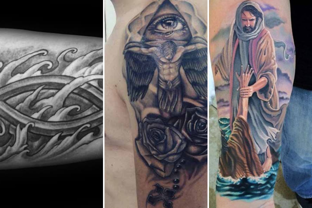 25+ Inspiring Faith Tattoos Expressing Deep Spiritual Devotion Featured 3-Panel Lookbook Collage