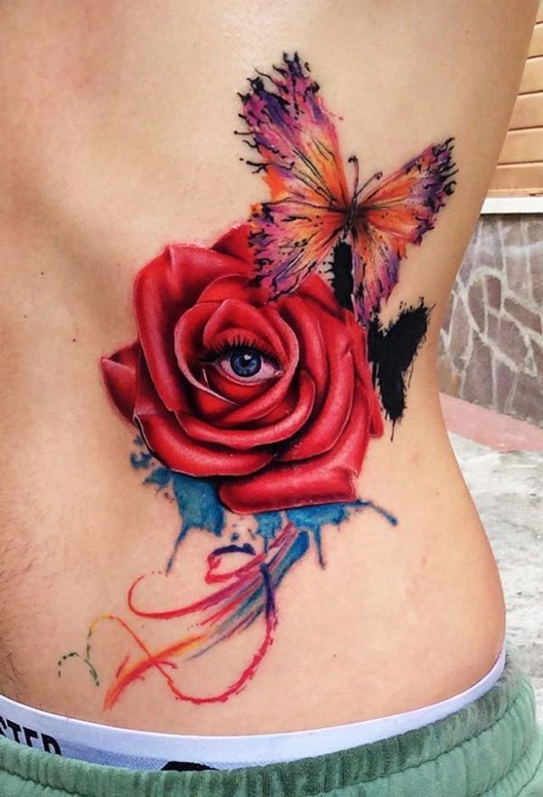 Flower Tattoo Tattoo on skin