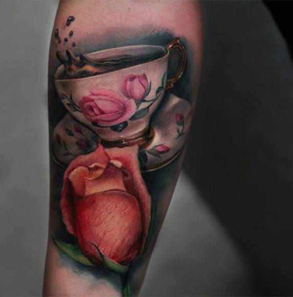 Flower Tattoo Tattoo on skin