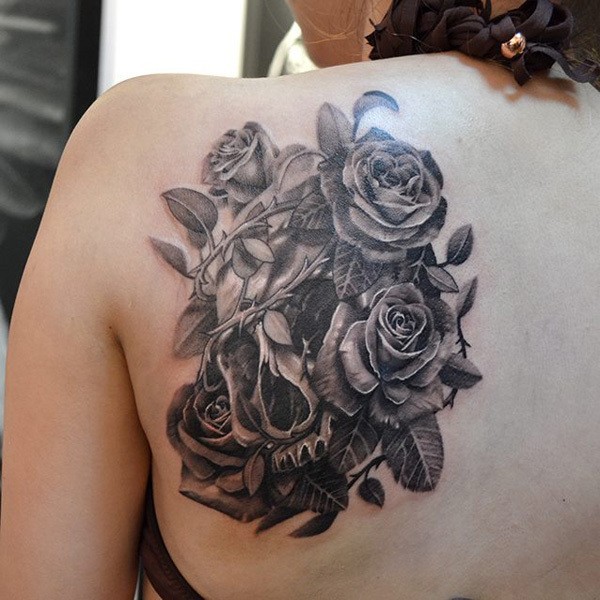 Flower Tattoo Tattoo on skin