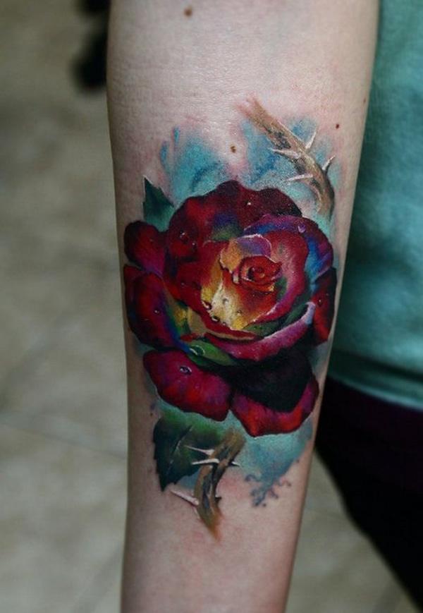 Flower Tattoo Tattoo on skin
