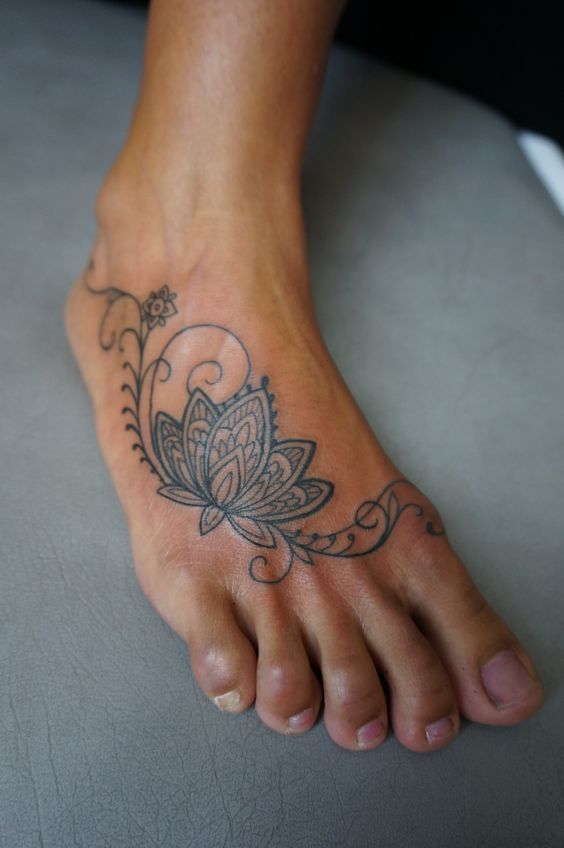 foot tattoo Tattoo on skin