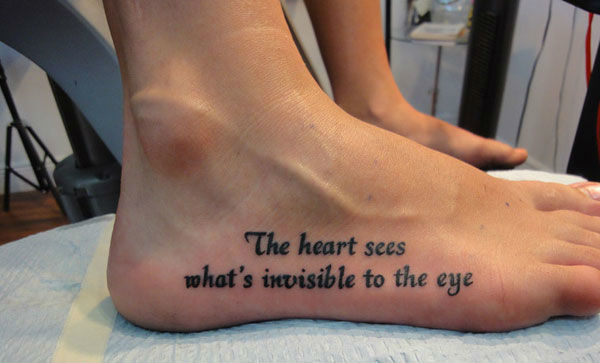 foot tattoo Tattoo on skin