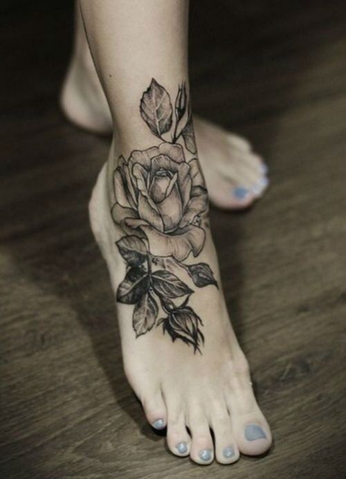 foot tattoo Tattoo on skin