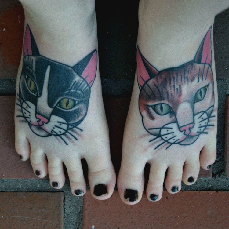 foot tattoo Tattoo on skin