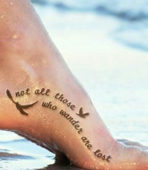 foot tattoo Tattoo on skin