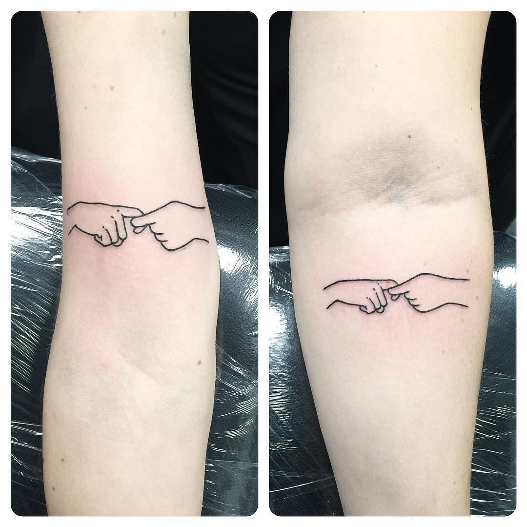 American Sign Language Word for Friend Tattoo Tattoo on skin