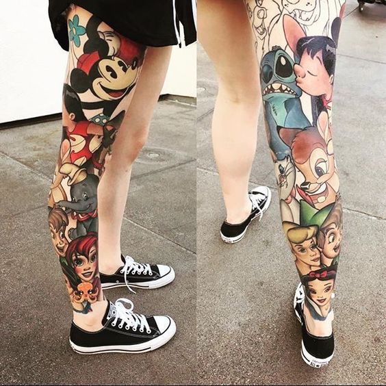 The Most Magical Leg on Earth Tattoo Design Tattoo on skin