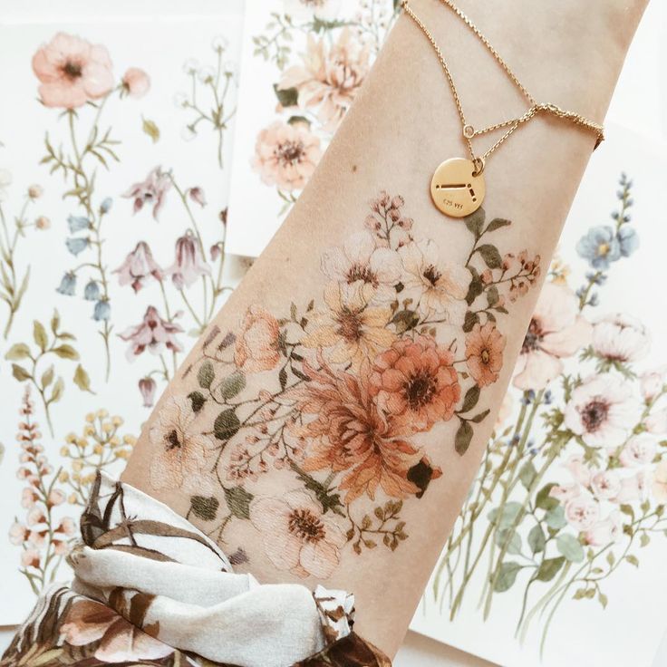 Wildflowers Sing on Pale Skin Tattoos for Women Tattoo on skin