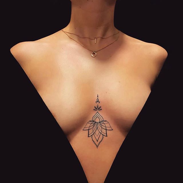 Zen Forever with a Sternum Tattoo Tattoo Design Tattoo on skin