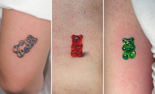 35+ Gummy Bear Tattoo Ideas Dripping With Candy-Coated Pop Nostalgia
