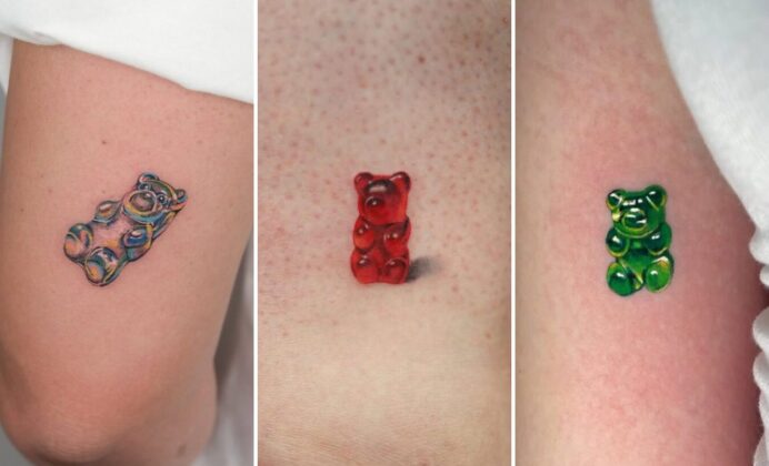 35+ Gummy Bear Tattoo Ideas Dripping With Candy-Coated Pop Nostalgia