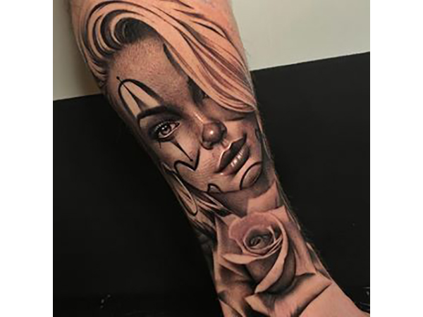 Puzzle Face Best Half Sleeve Tattoo Idea for the Secret-Ridden You Tattoo on skin
