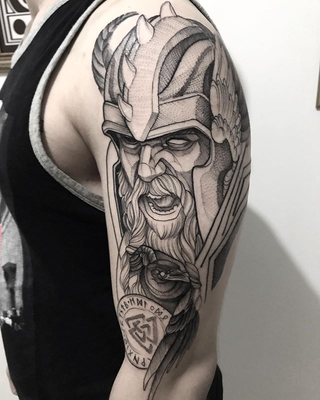 Roaring Warrior Tattoo for the strong spirits Tattoo on skin