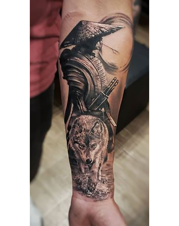 The Fierce Wolf Fighter Tattoo Idea for The Strength You Process Tattoo on skin