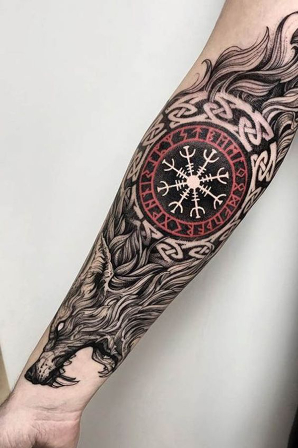 Wolf-Gut Chained Tattoo for the Expressive Lot Tattoo on skin
