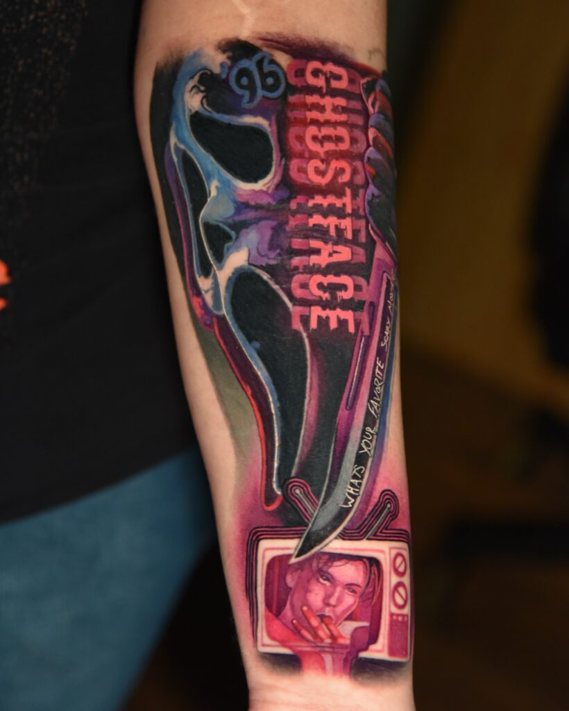 Ghostface 1996 Tribute Tattoo halloween tattoos