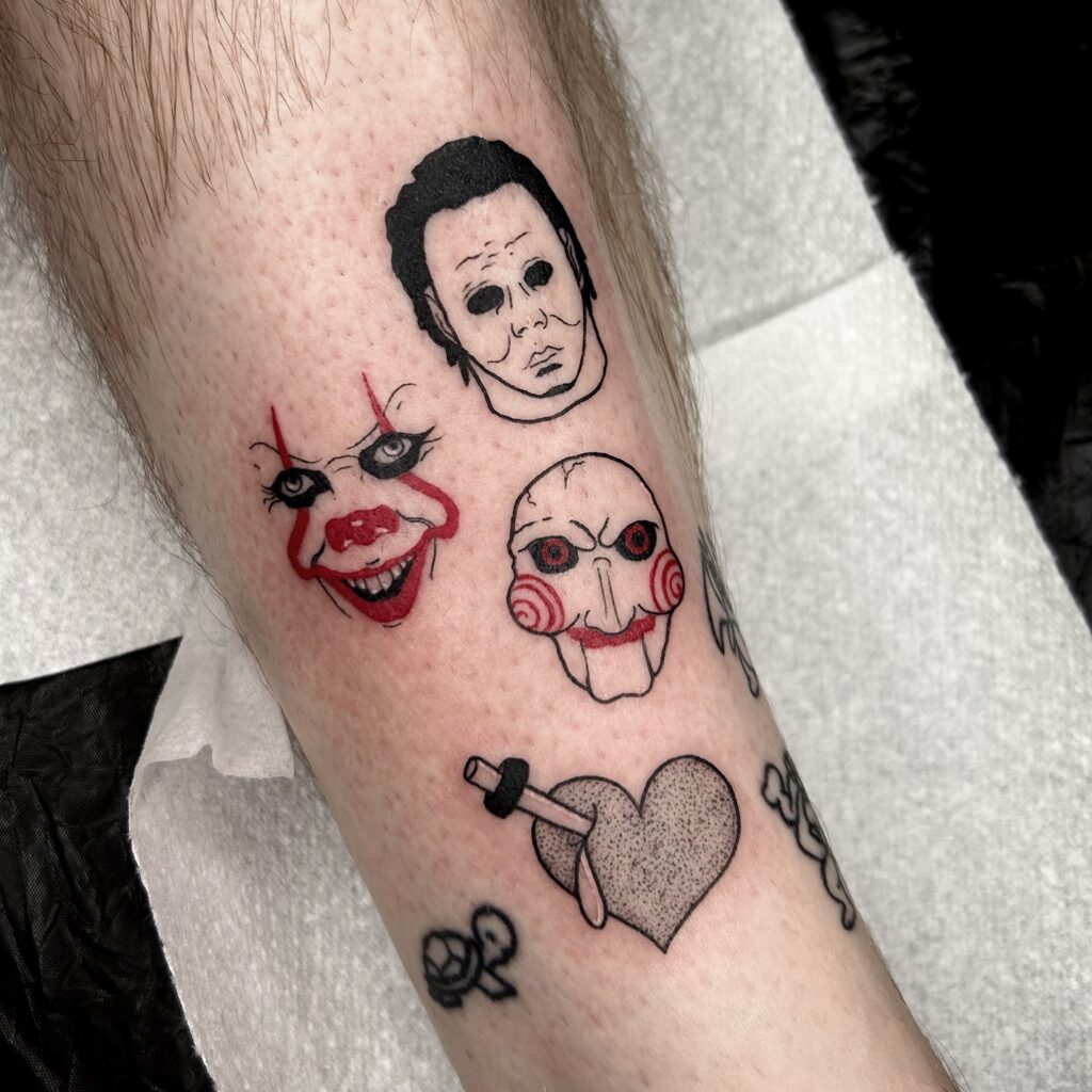 Mini Horror Icons Tattoo halloween tattoos