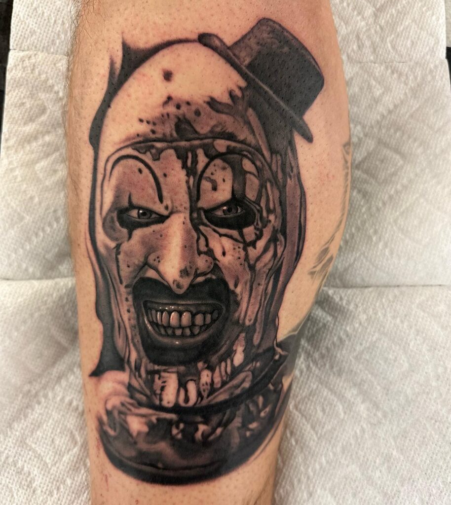 Realistic Art The Clown Tattoo halloween tattoos