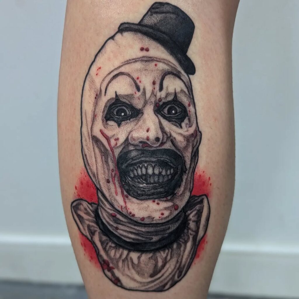 Terrifying Art The Clown Tattoo halloween tattoos