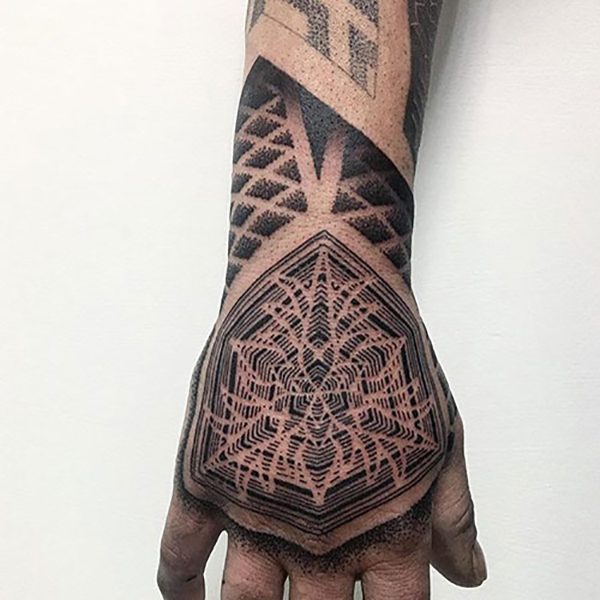 Abstract Tree Ring Hand Tattoo Ideas Tattoo on skin