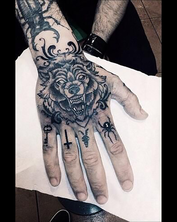 Awesome Hand and Knuckle Tattoos Tattoo on skin