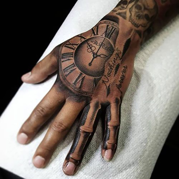 Life and Death Hand Tattoo Ideas Tattoo on skin