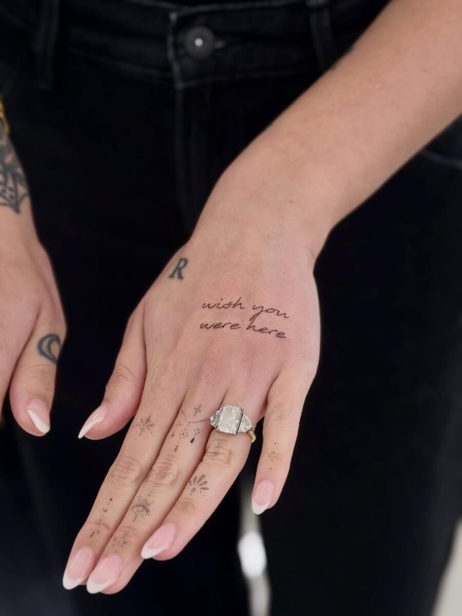 Expressive tattoo capturing a heartfelt sentiment Tattoo on skin