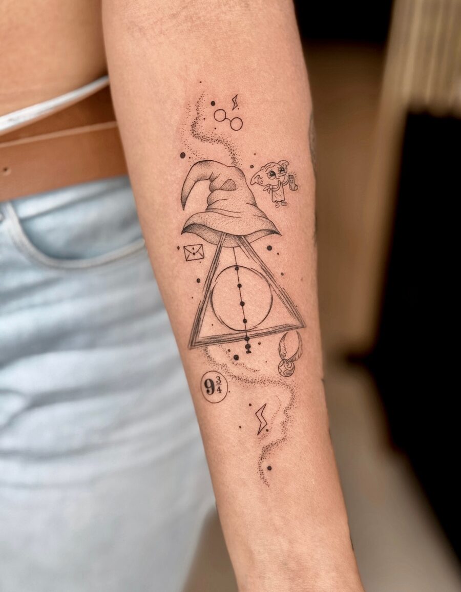 Unique Magical Symbols of the Wizarding World harry potter tattoos