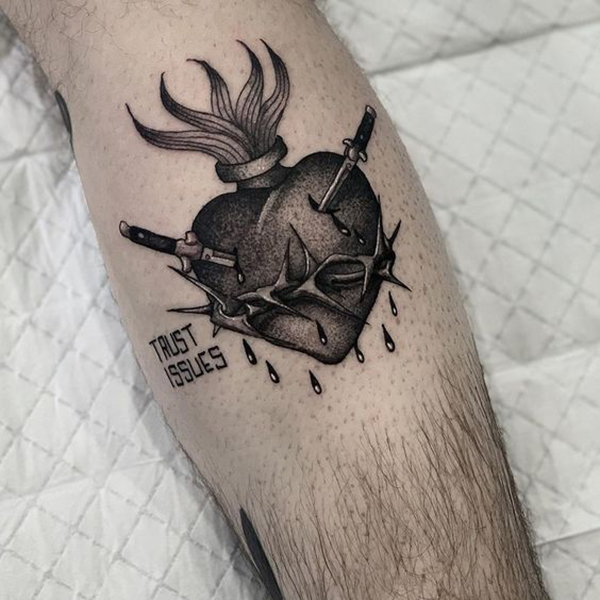 Broken Heart Tattoo Designs Tattoo on skin