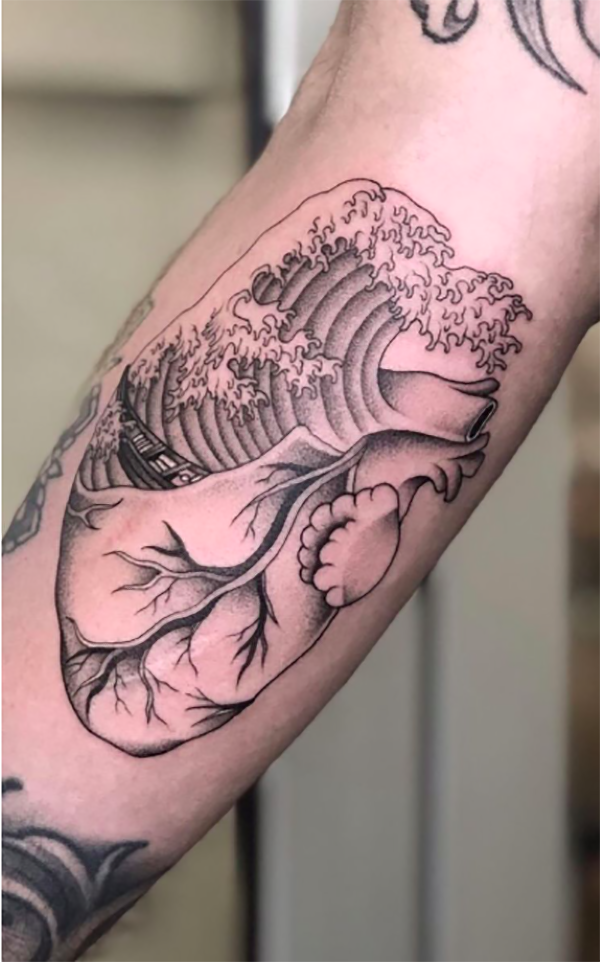Heart-Meets-Nature for the Soulful Mind Heart Tattoos Tattoo on skin