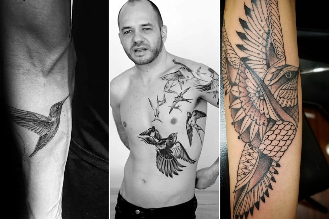 30+ Hummingbird Tattoo Designs Hovering in Fluid Motion Featured 3-Panel Lookbook Collage