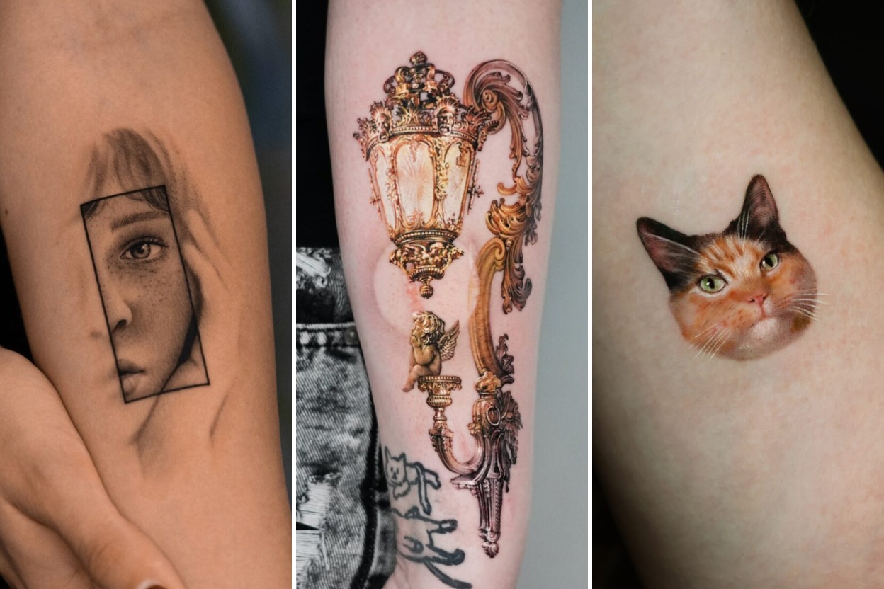 35+ Hyper Realistic Tattoo Ideas Showcasing Unbelievable Photographic Detail Featured 3-Panel Lookbook Collage