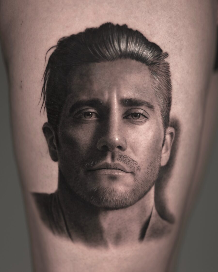 Remarkable hyper-realistic portrait tattoo Tattoo on skin
